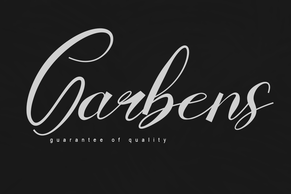 Garbens Script Font