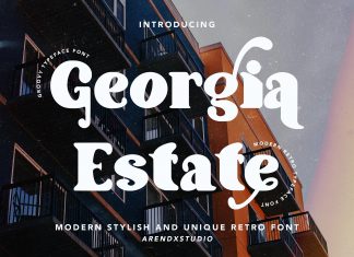 Georgia Estate Display Font