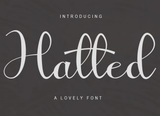 Hatted Script Font