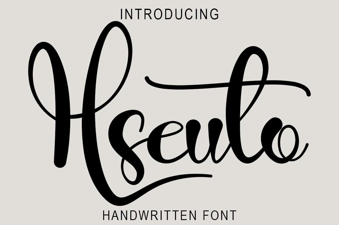 Hseuto Script Font