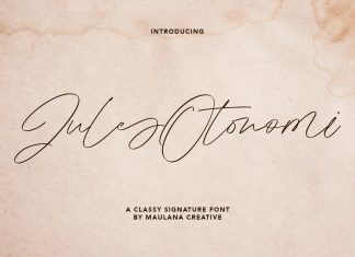 Jules Otonomi Handwritten Font