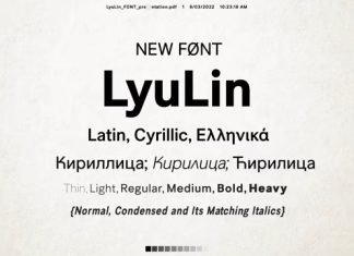 Lyu Lin Sans Serif Font
