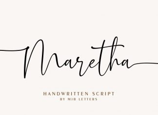 Maretha Script Font