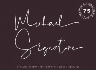 Michael Signature Font