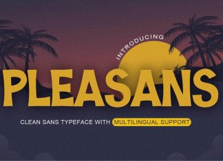 Pleasans Display Font