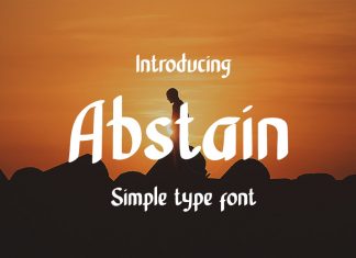 Abstain Script Font