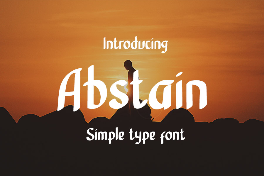 Abstain Script Font