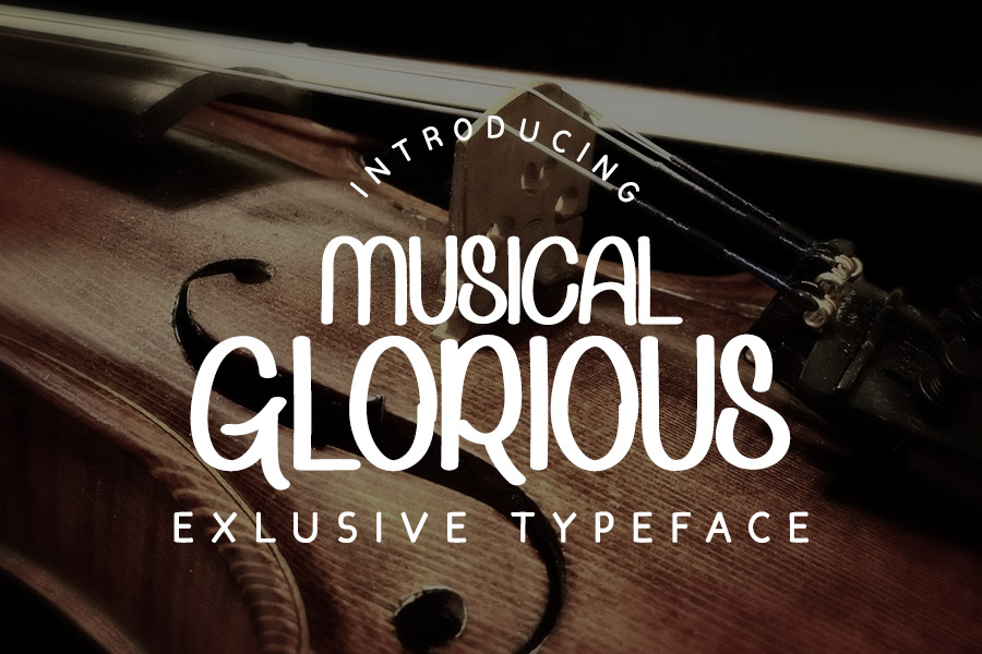 Musical Glorious Display Font