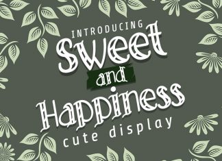 Sweet and Happiness Display Font