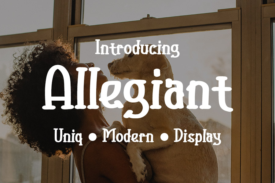 Allegiant Display Font