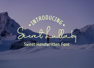 Secret Lullaby Handwritten Font