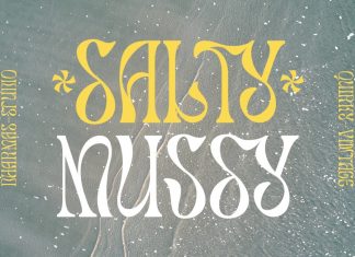 Salty Mussy Display Font