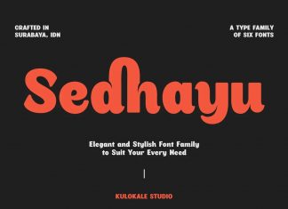Sedhayu Sans Serif Font