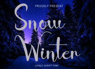 Snow Winter Script Font