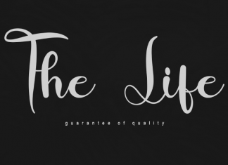 The Life Script Font
