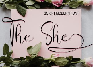 The She Script Font