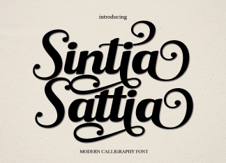 Sintia Sattia Script Font
