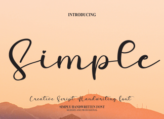 Simple Script Typeface
