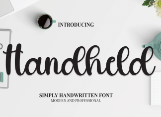 Handheld Script Font