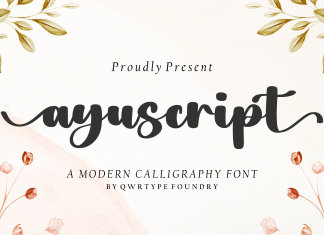 Ayuscript Script Font