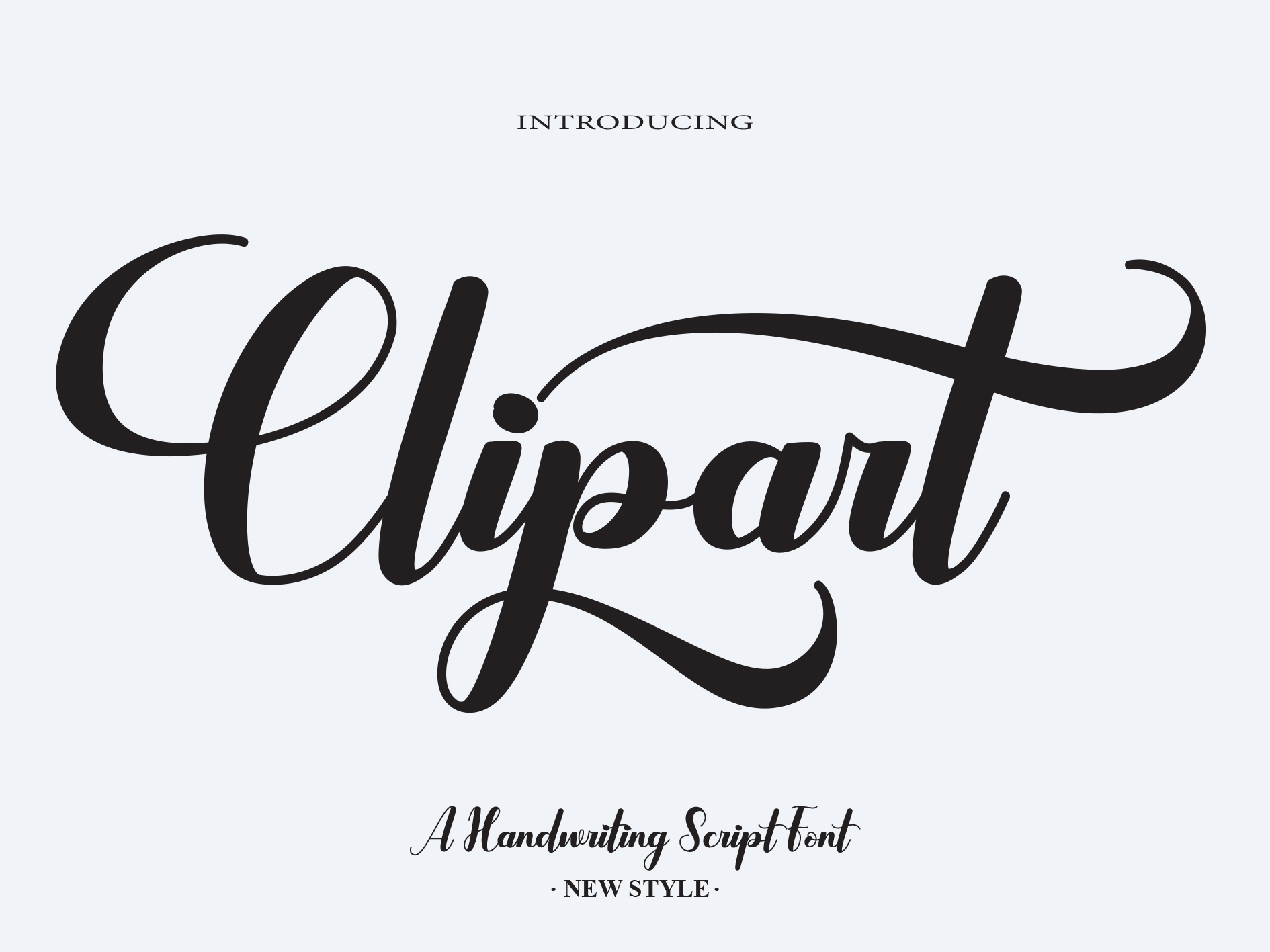 Clipart Calligraphy Font