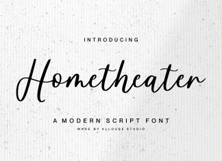 Hometheater Script Font