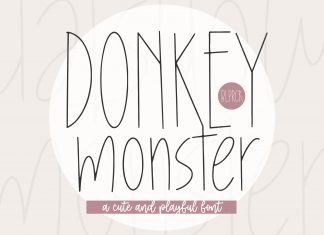 Donkey Monster Display Font
