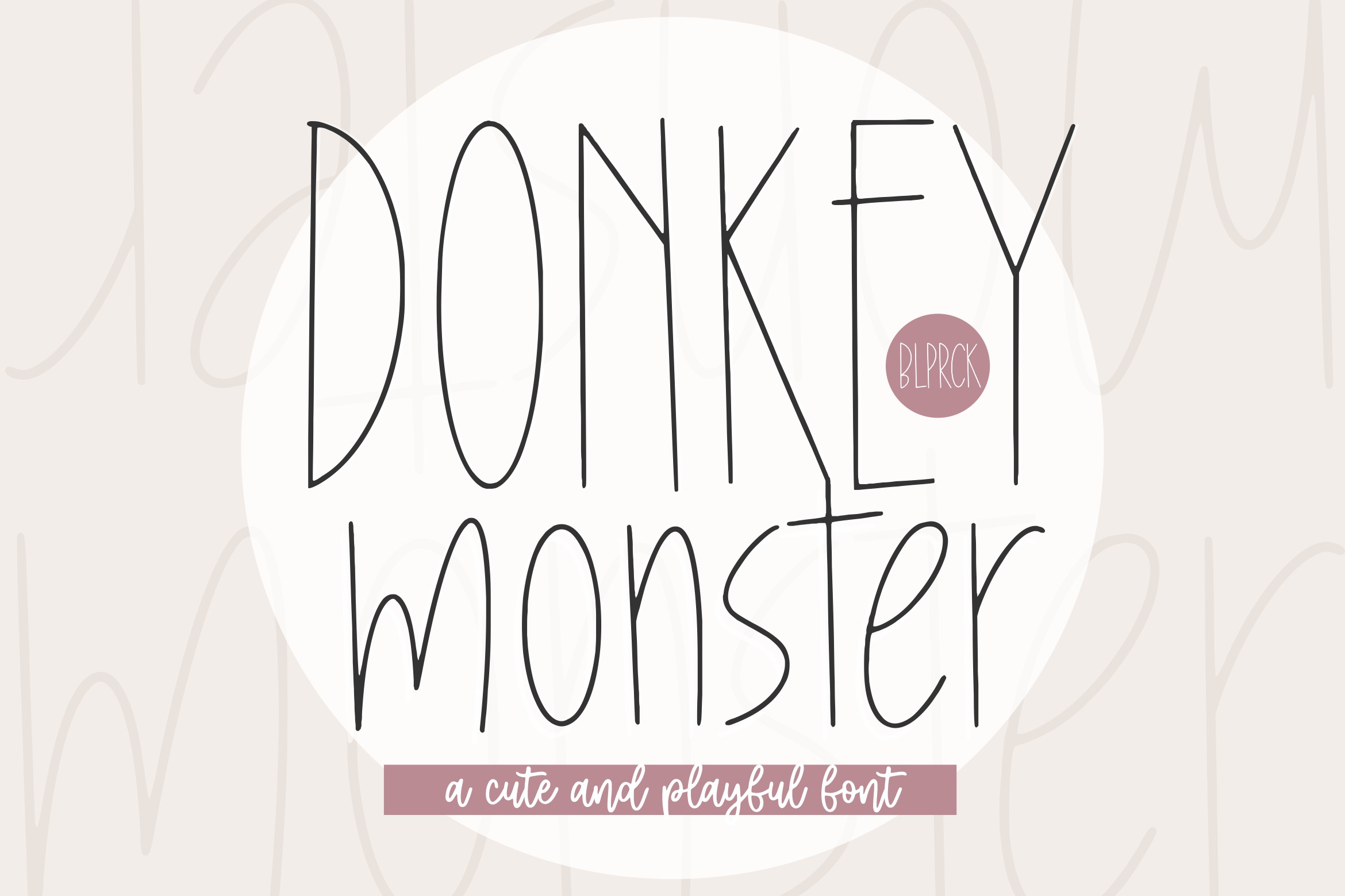 Donkey Monster Display Font