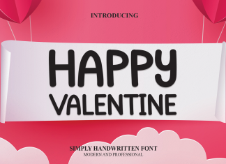 Happy Valentine Display Font