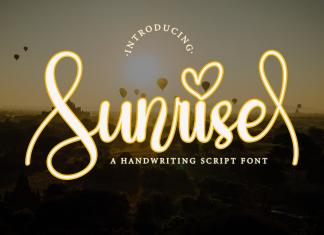 Sunrise Script Font