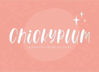 Chickyplum Display Font