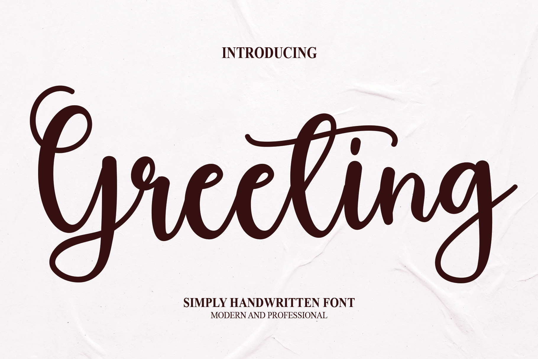 Greeting Script Font