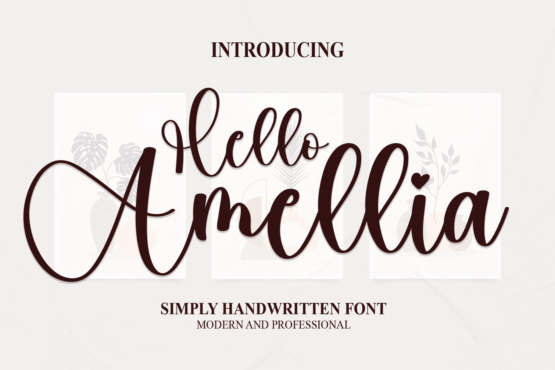Hello Amellia Script Font