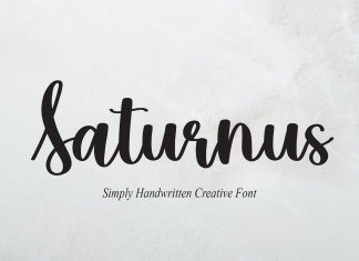 Saturnus Script Font