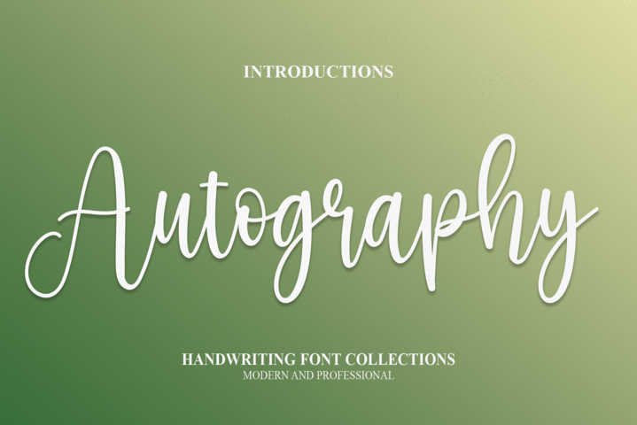 Autography Script Typeface