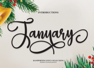 January Script Font