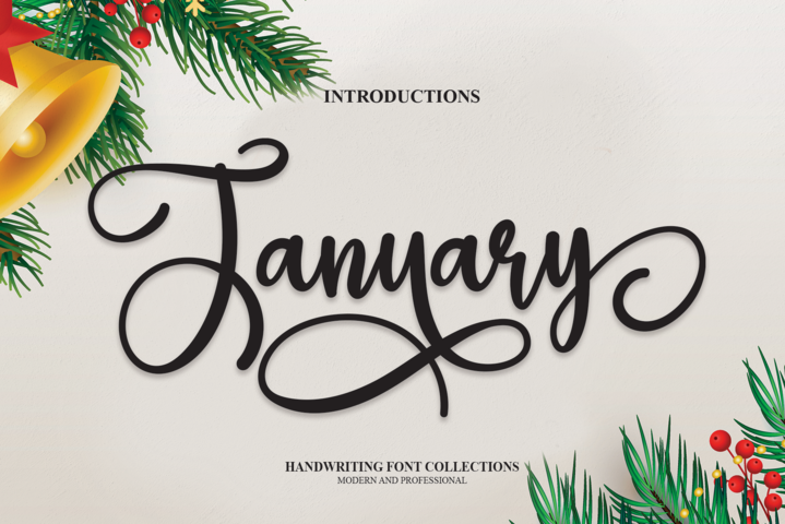 January Script Font