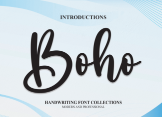 Boho Script Typeface