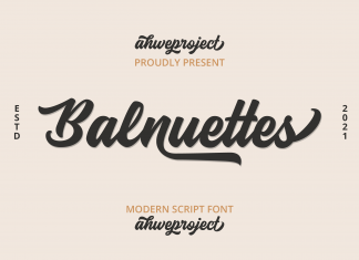 Balnuettes Script Font