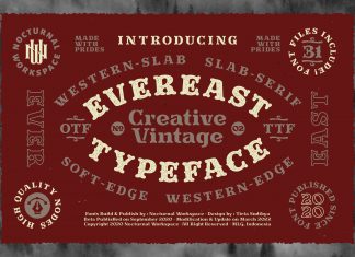 Evereast Collection Display Font