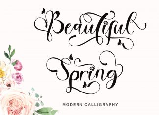 Beautiful Spring Script Font