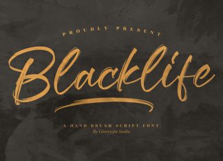 Blacklife Brush Font
