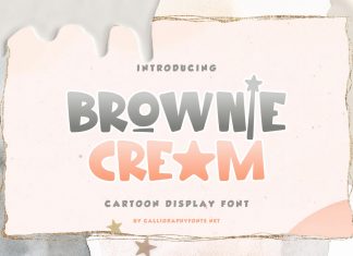 Brownie Cream Display Font