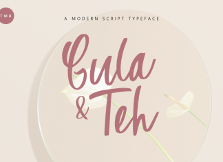 Gula & Teh Script Font