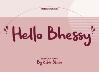 Hello Bhessy Script Font