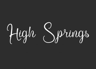 High Springs Handwritten Font