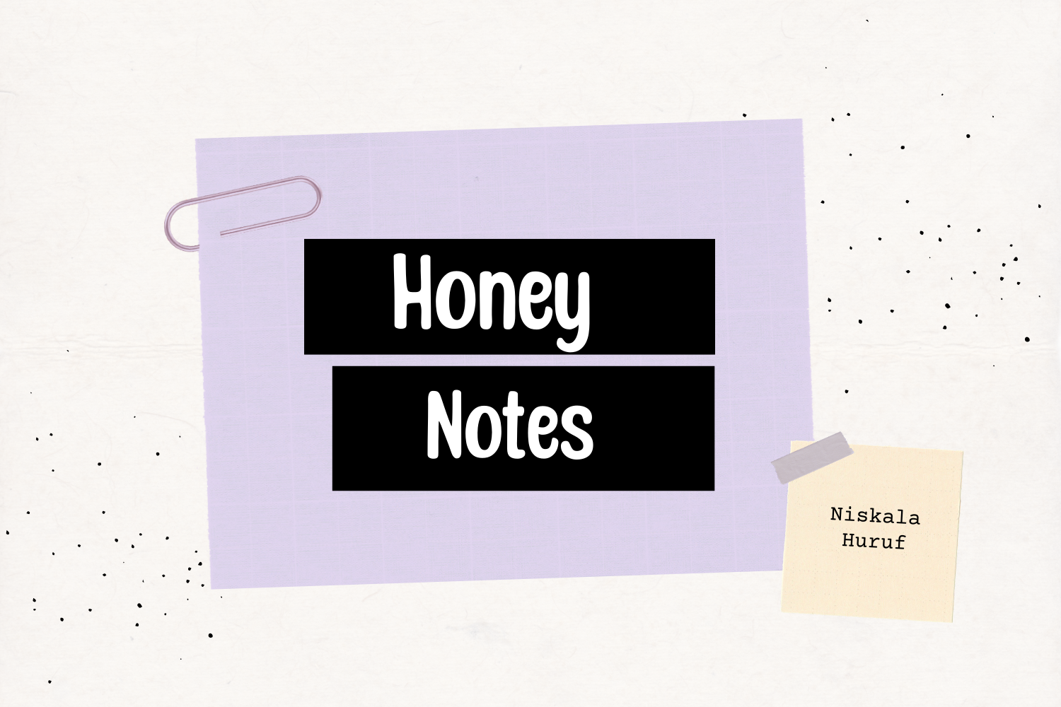 Honey Notes Display Font