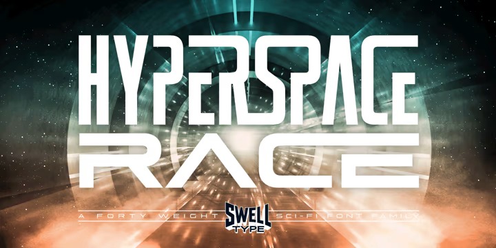 Hyperspace Race Display Font