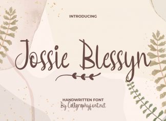 Jossie Blessyn Script Font