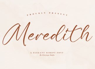 Meredith Script Font